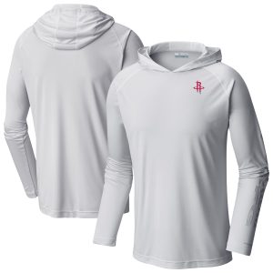Columbia Houston Rockets White PFG Super Terminal Charming Tackle Hoodie Join the elite! Get this exclusive jersey.