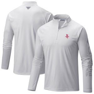Columbia Houston Rockets White PFG Terminal Tackle Quarter Zip Top Fabulous New arrival! Check out this fresh and exciting jersey.