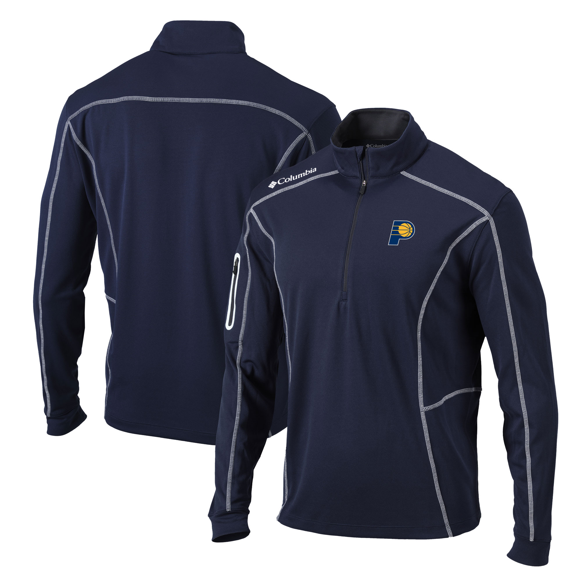 Columbia Indiana Pacers Navy Splendid Shotgun Quarter Zip Pullover Jacket Enhance your game - day look! Get this fashionable jersey.