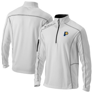 Columbia Indiana Pacers White Omni Admirable Wick Shotgun Quarter Zip Jacket Upgrade your fan gear! Order this premium jersey today.
