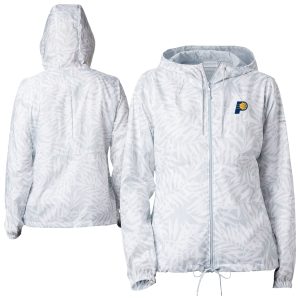 Columbia Exquisite Indiana Pacers Women's White Flash Forward Full Zip Windbreaker Jacket Don't be left out! Get this stylish jersey and show your team pride.