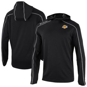 Columbia Los Angeles Lakers Black Omni Wick Shotgun Pullover High - quality Hoodie Limited stock! Be quick and grab this must - have jersey to support your team.