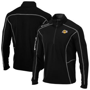 Columbia Los Angeles Lakers Black Omni Wick Shotgun Quarter Zip Jacket High - quality For the true fans! Secure this authentic jersey now.