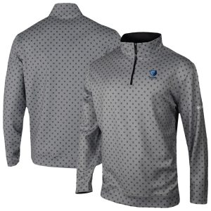 Columbia Memphis Grizzlies Gray Wickham Hills Omni Wick Elegant Quarter Zip Jacket Retailers