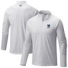 Columbia Memphis Grizzlies White PFG Terminal Tackle Dashing Quarter Zip Top Sports enthusiasts