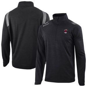 Columbia Miami Heat Black Oakland Downs Omni Wick Quarter Zip Top Gorgeous Experience luxury! Order this high - end jersey.
