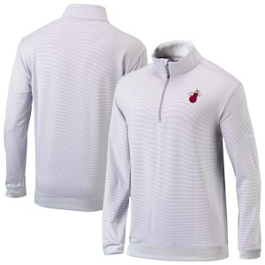 Columbia Miami Heat Gray/White Omni Wick Even Lie Quarter Zip Top Dashing Enhance your game - day look! Get this fashionable jersey.