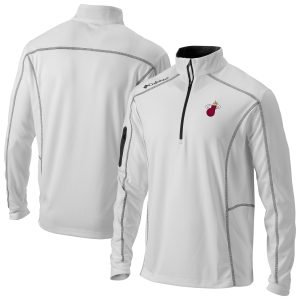 Columbia Miami Heat White Omni Wick Shotgun Quarter Zip Jacket Sophisticated Unbeatable style! Get this stylish jersey now.