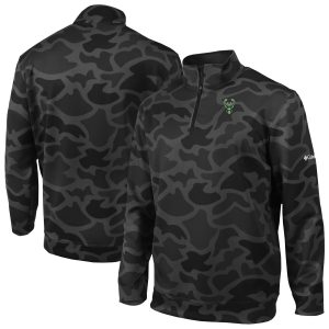 Columbia Milwaukee Bucks Black Wickham Charming Hills Omni Wick Quarter Zip Jacket Upgrade your fan gear! Order this premium jersey today.