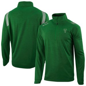 Columbia Milwaukee Bucks Fabulous Green Oakland Downs Omni Wick Quarter Zip Top Hurry! Exclusive offer. Get your hands on this outstanding jersey right away.