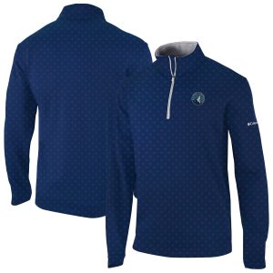 Columbia Minnesota Timberwolves Navy Wickham Hills Omni Wick Striking Quarter Zip Jacket New arrival! Check out this fresh and exciting jersey.