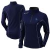 Columbia Minnesota Classy Timberwolves Women's Navy Omni Wick Shotgun Quarter Zip Pullover Top New arrival! Check out this fresh and exciting jersey.