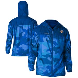 Columbia New York Knicks Blue Flash Gorgeous Challenger Windbreaker Jacket Upgrade your fan gear! Order this premium jersey today.