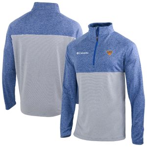 Columbia Delightful New York Knicks Blue Omni Wick Rockin' It Quarter Zip Top Last chance! Grab this awesome jersey before it's gone for good.