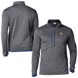 Columbia New York Knicks Blue Park View Fleece Refined Half Zip Top Authentic look! Wear this genuine jersey.