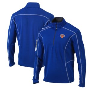 Columbia New York Knicks Blue Shotgun Outstanding Quarter Zip Pullover Jacket Flash sale! Snag this great jersey at a discounted price.