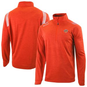 Columbia New York Stylish Knicks Orange Oakland Downs Omni Wick Quarter Zip Top Show your dedication! Own this special jersey for your team.