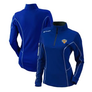 Columbia New York Knicks Women's Blue Striking Omni Wick Shotgun Quarter Zip Pullover Top Time - sensitive! Order now before the deal expires.