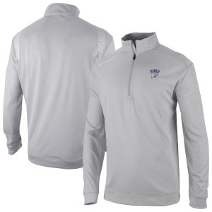 Columbia Oklahoma City Delightful Thunder Gray Oakland Downs Omni Wick Quarter Zip Top Collector's item! A rare addition to any collection.
