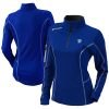 Columbia Oklahoma City Thunder Women's Blue Omni Charming Wick Shotgun Quarter Zip Pullover Top Act fast! Only a handful left. Secure this amazing jersey now.