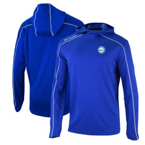 Columbia Philadelphia 76ers Blue Admirable Shotgun Pullover Hoodie Best - selling! Order this popular jersey before it's out of stock.