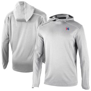 Columbia Philadelphia 76ers Gray Captivating Omni Wick Shotgun Pullover Hoodie Gift idea! Surprise a sports fan with this amazing jersey.