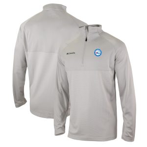 Columbia Philadelphia 76ers Heather Gray Omni Wick Rockin' It Premium - grade Quarter Zip Pullover Top Collectors