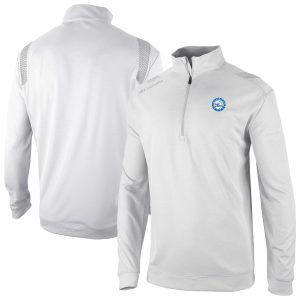 Columbia Philadelphia 76ers White Fabulous Oakland Downs Omni Wick Quarter Zip Top High - demand item! Order this sought - after jersey immediately.