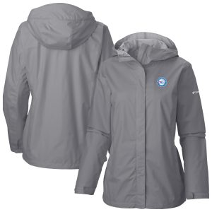 Columbia Philadelphia 76ers Women's Gray Arcadia Phenomenal Full Zip Rain Jacket Best - selling! Order this popular jersey before it's out of stock.