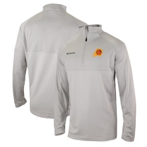 Columbia Phoenix Suns Heather Gray Omni Wick Rockin' It Quarter Unique Zip Pullover Top New arrival! Check out this fresh and exciting jersey.
