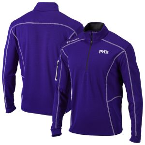 Columbia Phoenix Suns Purple Omni Wick Shotgun Quarter Zip Stunning Jacket Collector's item! A rare addition to any collection.