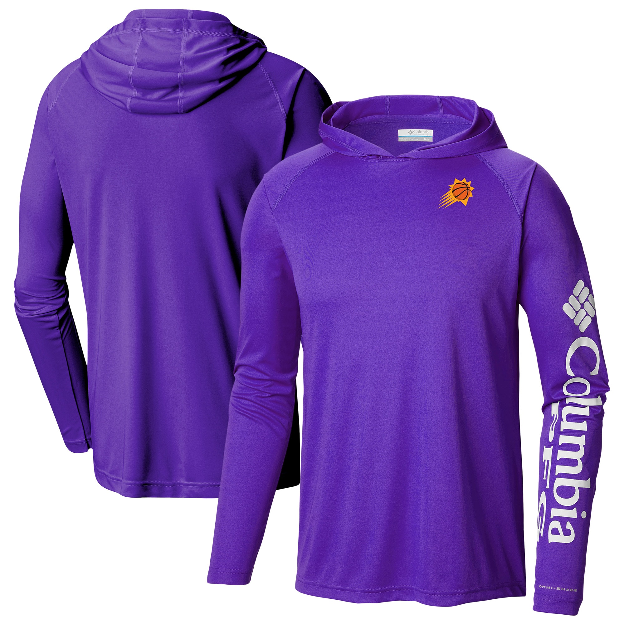 Columbia Phoenix Suns Purple Marvelous PFG Super Terminal Tackle Hoodie Trending now! Grab this hot jersey while you can.