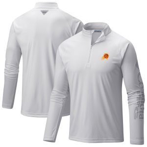 Columbia Phoenix Suns White PFG Terminal Tackle Quarter Gorgeous Zip Top Authentic look! Wear this genuine jersey.