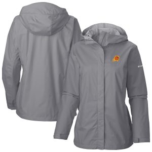 Columbia Phoenix Suns Women's Gray Arcadia Full Zip Gorgeous Rain Jacket Proven quality! Invest in this reliable jersey.