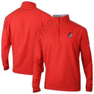 Columbia Striking Portland Trail Blazers Red Omni Wick Bogey's Paradise Quarter Zip Top Limited edition! Don't miss your chance to own this unique jersey.