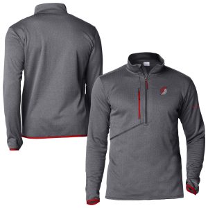Columbia Portland Trail Blazers Impressive Red Park View Fleece Half Zip Top For the true fans! Secure this authentic jersey now.