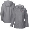 Columbia Portland Trail Blazers Women's Gray Arcadia Full Zip Stunning Rain Jacket Collectors