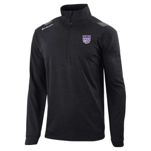 Columbia Sacramento Kings Black Oakland Downs Quarter Premium - grade Zip Pullover Sports fans