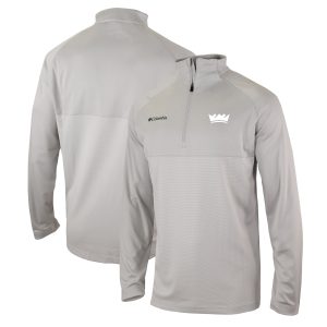 Columbia Sacramento Kings Heather Gray Omni Wick Rockin' It Stunning Quarter Zip Pullover Top High - demand item! Order this sought - after jersey immediately.