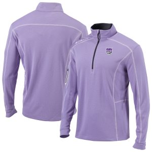 Columbia Sacramento Kings Lavender Omni Wick Shotgun Quarter Refined Zip Pullover Collectors