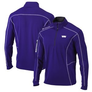 Columbia Sacramento Kings Purple Shotgun Refined Quarter Zip Pullover Jacket Authentic look! Wear this genuine jersey.