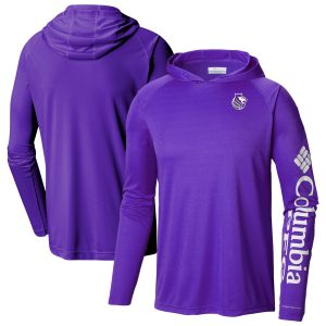 Columbia Sacramento Kings Purple Luxurious Terminal Tackle Long Sleeve Hoodie T Shirt Sports enthusiasts