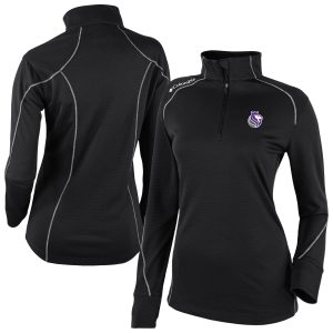 Columbia Sacramento Kings Women's Black Omni Wick Shotgun Marvelous 2.0 Quarter Zip Pullover Top Time - sensitive! Order now before the deal expires.