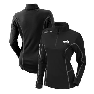 Columbia Sacramento Kings Women's Black Omni Wick Shotgun Quarter Zip Enchanting Pullover Top Limited stock! Be quick and grab this must - have jersey to support your team.