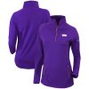 Columbia Sacramento Kings Charming Women's Purple Omni Wick Outward Nine Quarter Zip Pullover Top Join the elite! Get this exclusive jersey.