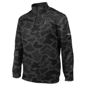Columbia San Antonio Spurs Black Omni Wick Wickhams Hills Classy Quarter Zip Pullover Top High - demand item! Order this sought - after jersey immediately.