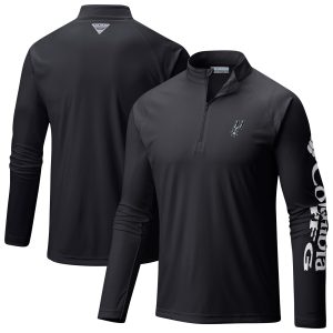 Columbia Glamorous San Antonio Spurs Black Terminal Tackle Raglan Omni Shade Quarter Zip Jacket Hurry! Exclusive offer. Get your hands on this outstanding jersey right away.