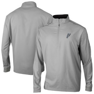 Columbia San Antonio Spurs Gray Bogey's Paradise Quarter Zip Pullover Outstanding Retailers