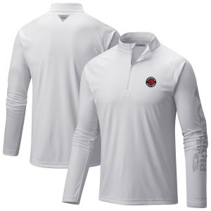 Columbia Toronto Stunning Raptors White Terminal Tackle Raglan Omni Shade Quarter Zip Jacket Don't be left out! Get this stylish jersey and show your team pride.