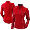 Columbia Toronto Raptors Women's Red Omni Wick Shotgun Quarter Zip Pullover Top Exquisite Flash sale! Snag this great jersey at a discounted price.